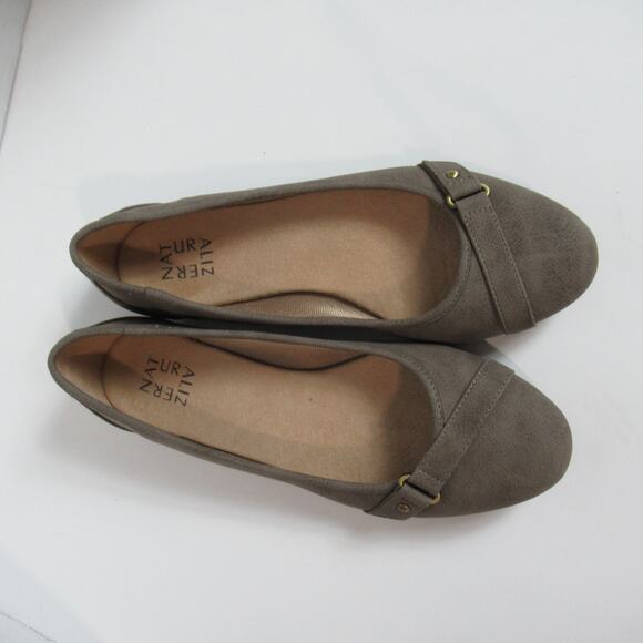 Naturalizer Flats Womens Size 8.5 M Tan Suede Seesee-N Loafers Shoes Casual NEW - Picture 6 of 12